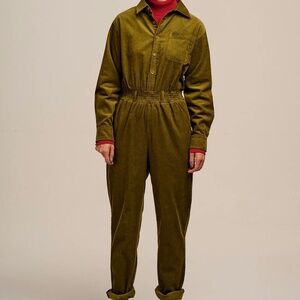 Lucy and Yak green corduroy jumpsuit
